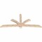 Ekena Millwork Davenport Smooth Timber Gable Bracket, Douglas Fir, 108"W x 49"H x 3 1/2"D x 5 1/2"F, 11/12 Pitch GBW108X49X0406DAV00SDF - alternate 3